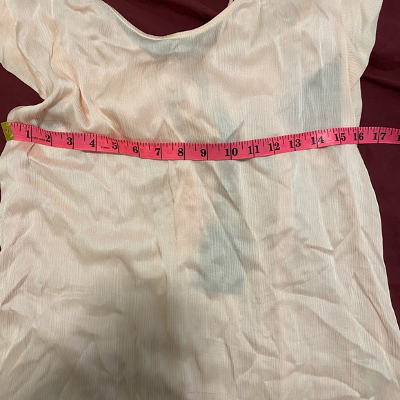 Massimo Dutti Blush Short Sleeve Top Bow - Picture 6 of 7